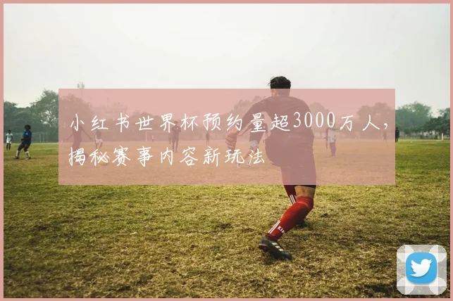 小红书世界杯预约量超3000万人，揭秘赛事内容新玩法